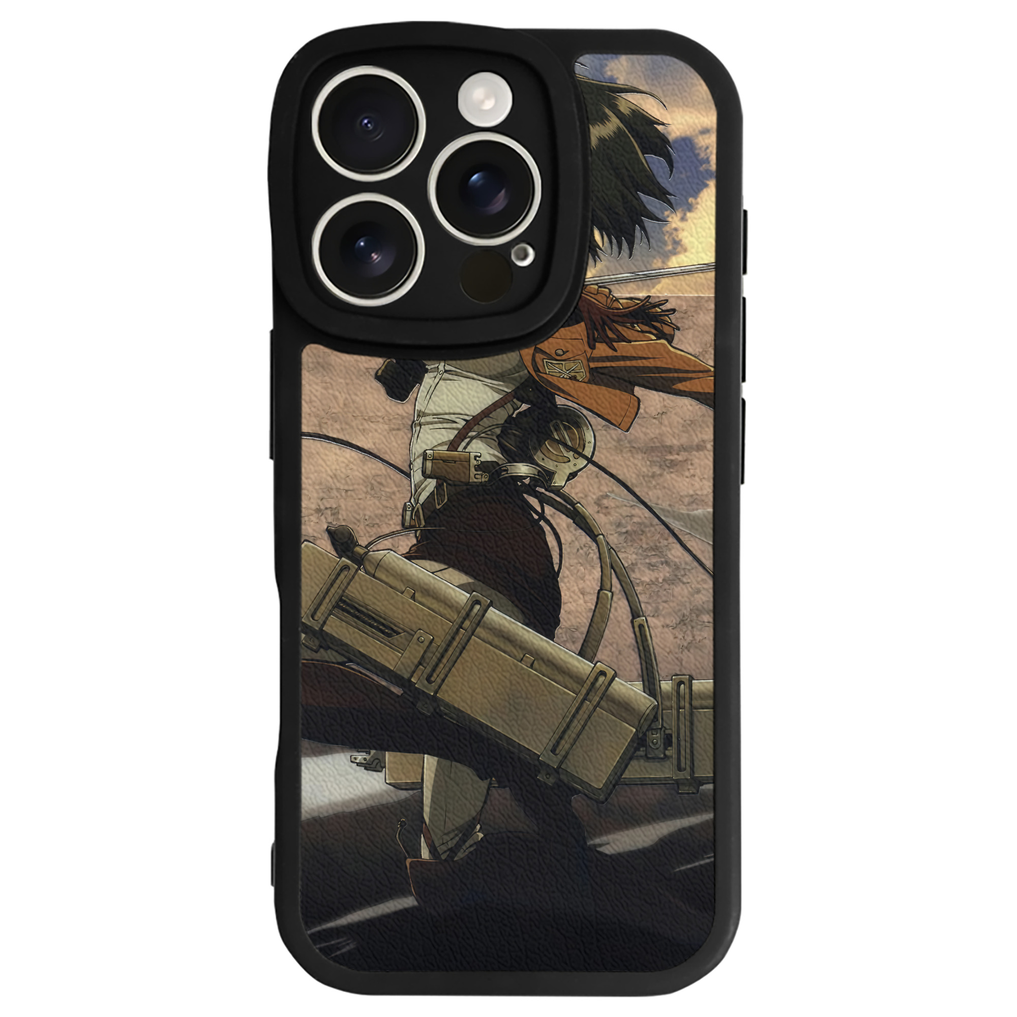 （画像用） 進撃の巨人 Attack on Titan 【iPhone 16シリーズ対応】シリコンスマホケース（レザー調） 材質：シリコン